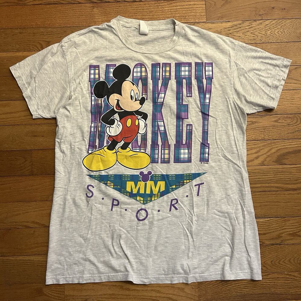 Vintage 80s Mickey Mouse Unlimited Sport Disney Tee Shirt OS 3XL